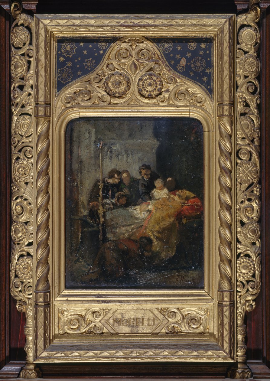 Piskoposun ölümü by Domenico Morelli