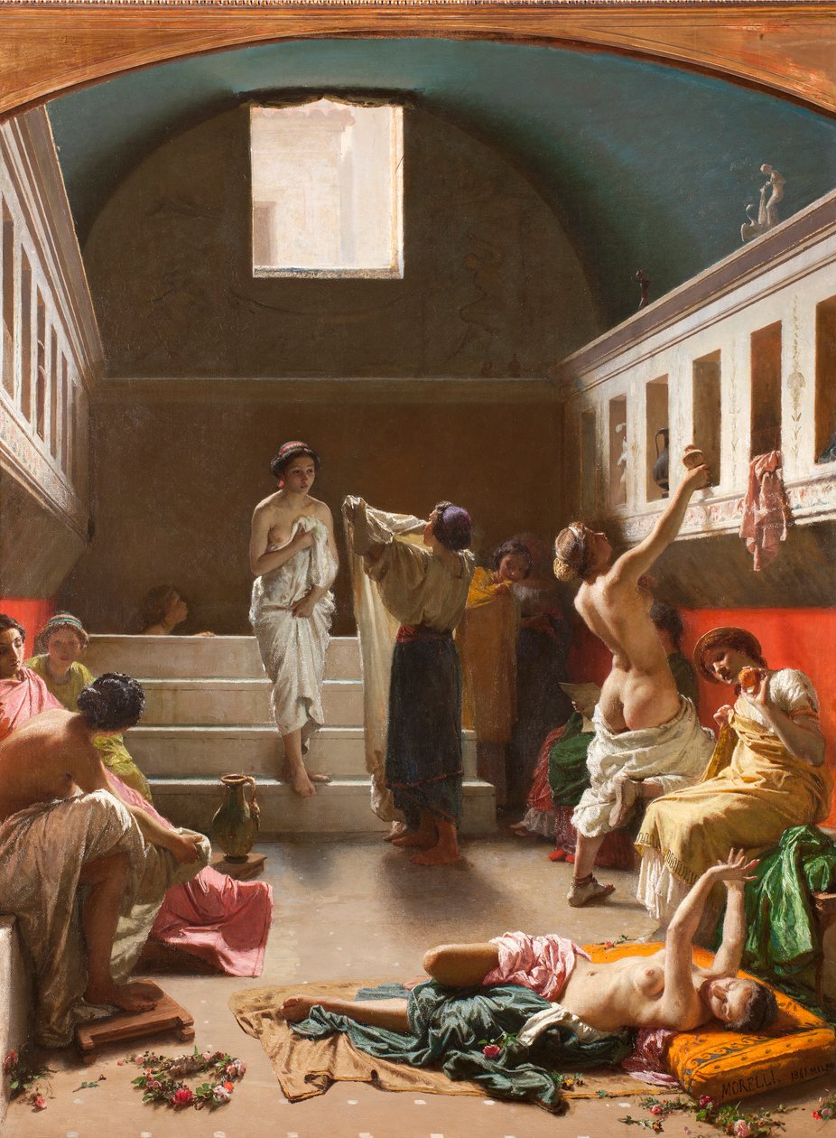 Pompei Hamamları, 1861 by Domenico Morelli