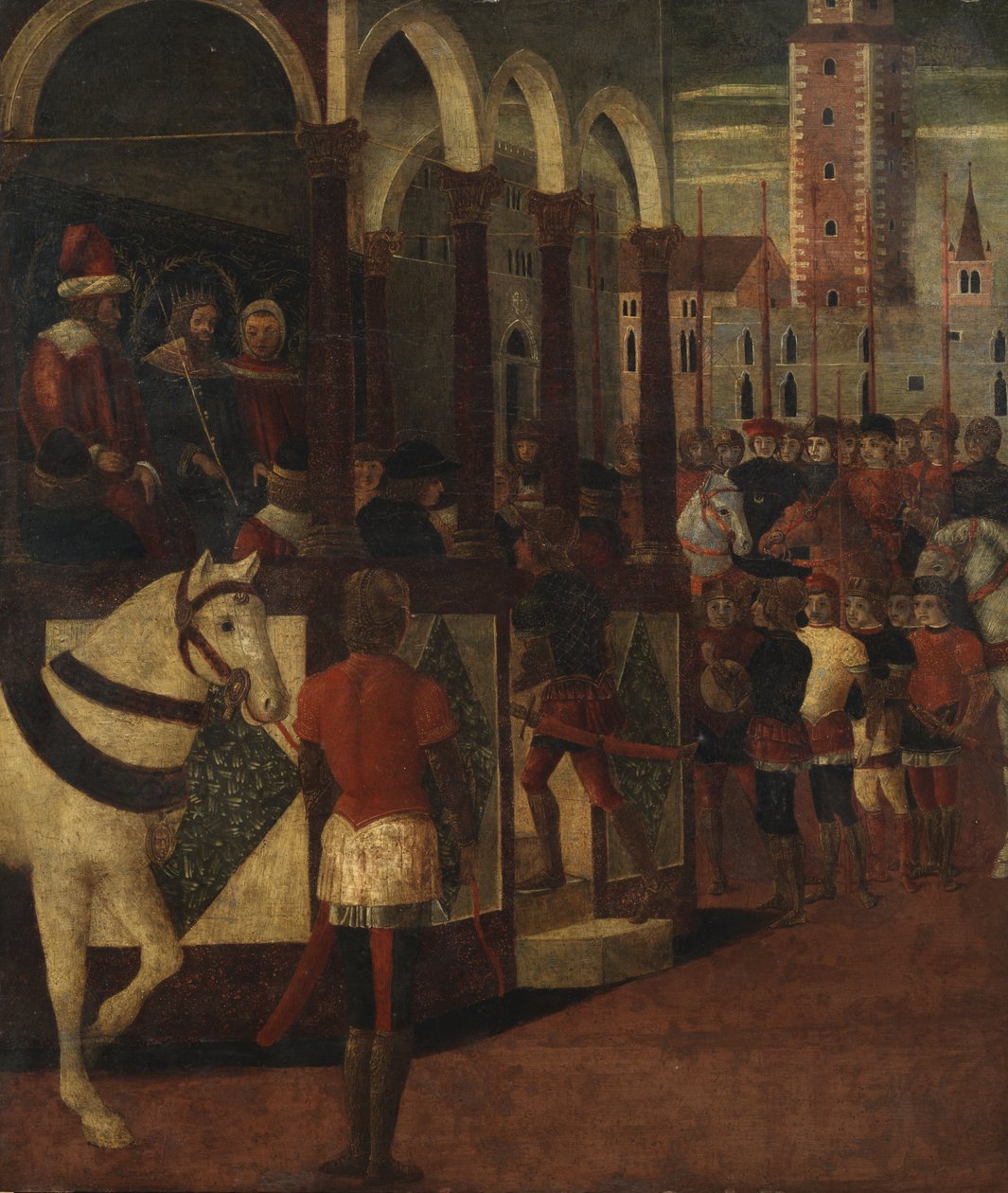 Bir Seyirci Veren Kral, 1475-1500 by Domenico Morone