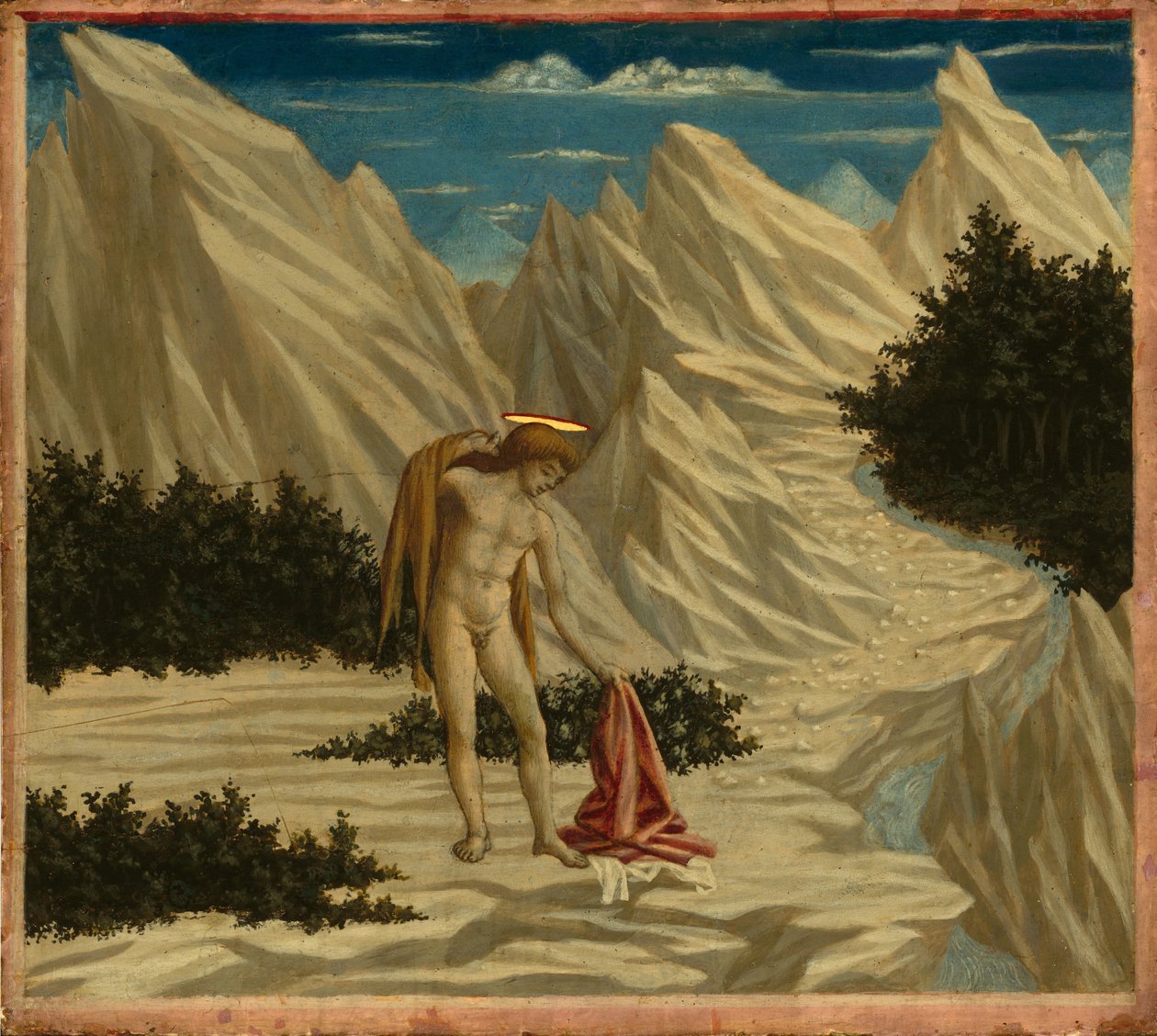 Çölde Aziz John, c. 14451450. by Domenico Veneziano