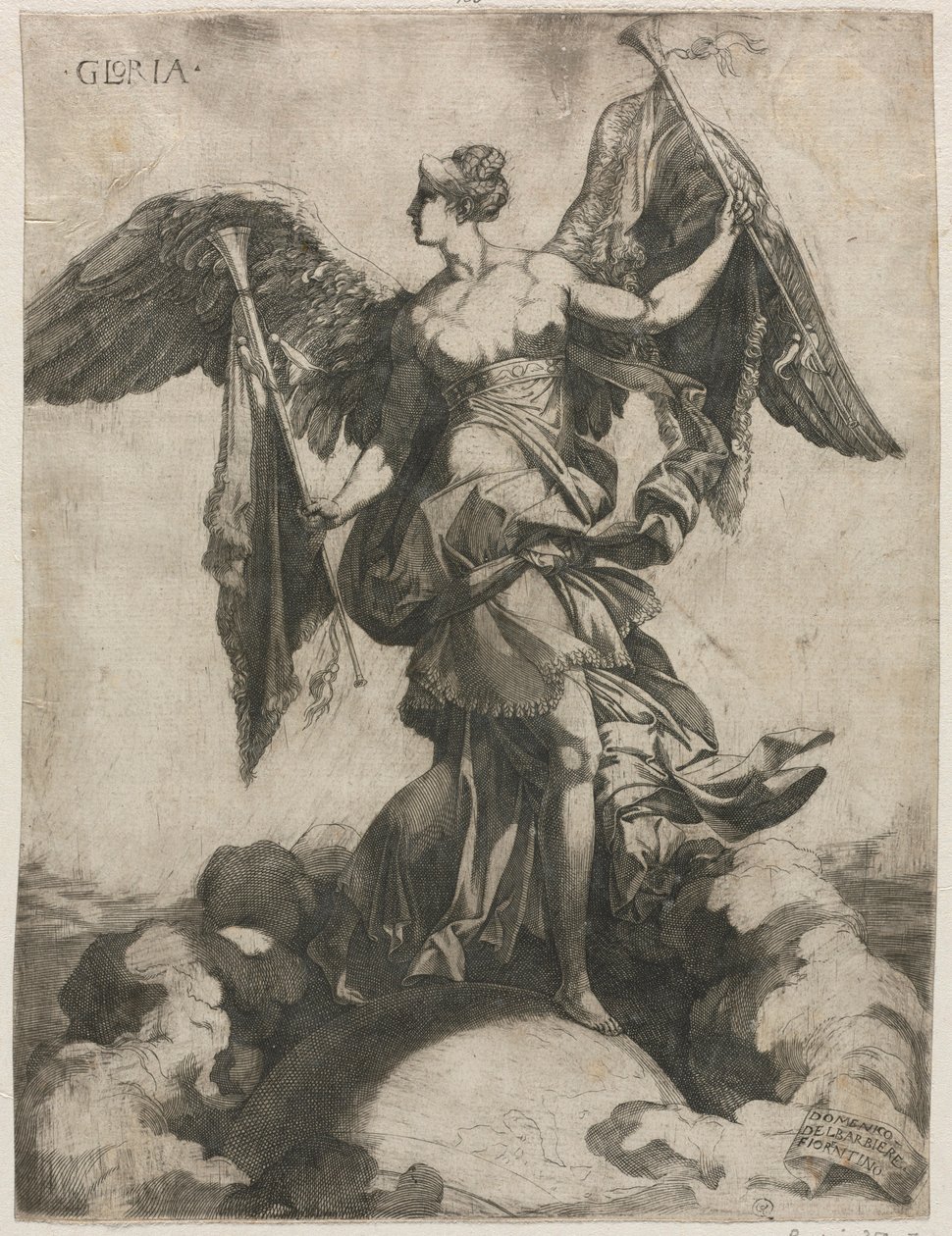 Gloria, 1535 veya 1536. by Domenico del Barbiere