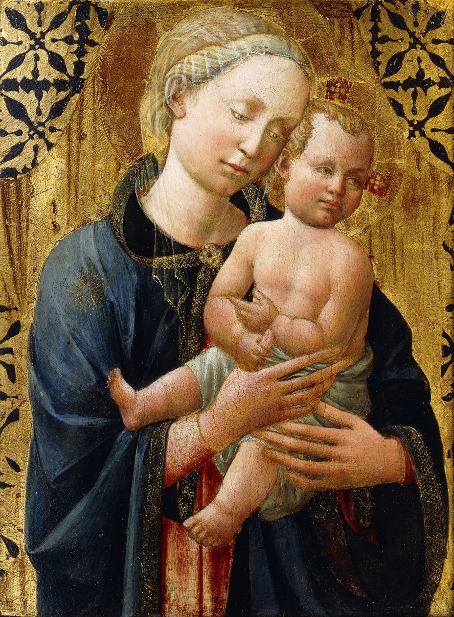 madonna ve çocuk, by Domenico di Michelino