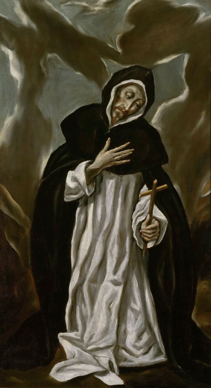 Aziz Dominik, c. 1610. by Dominico El Greco