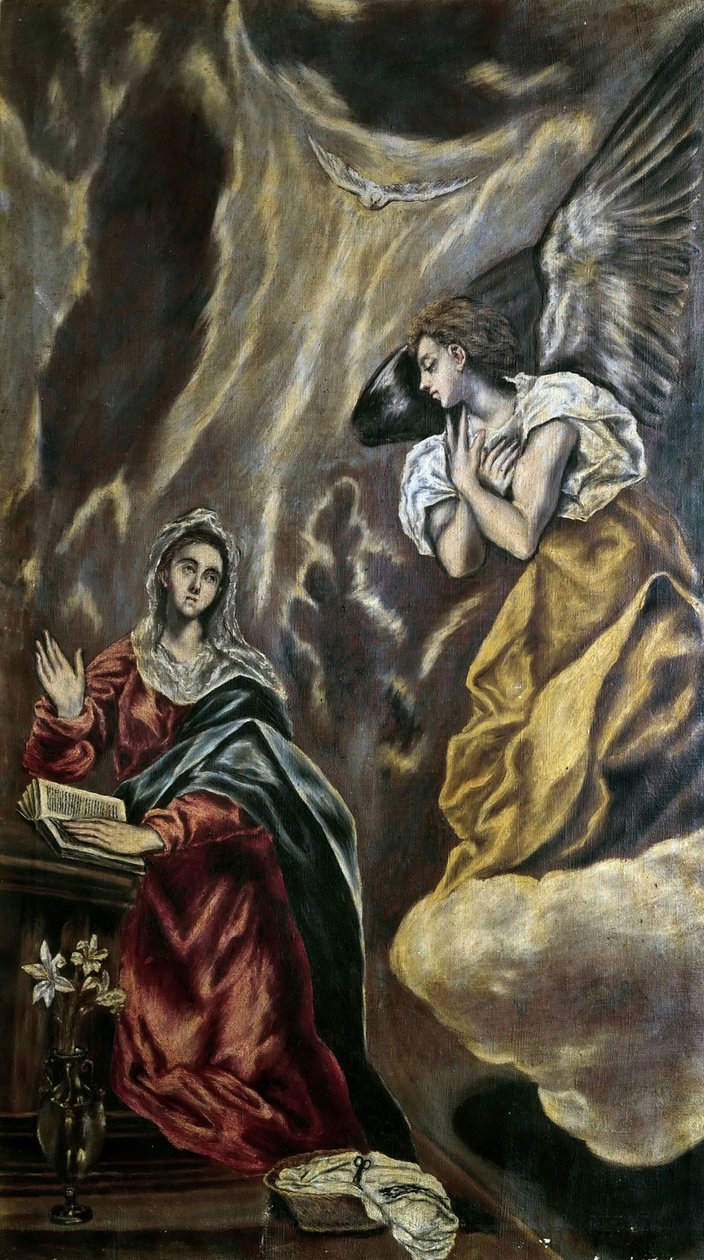 Duyuru, c. 1610. by Dominico El Greco