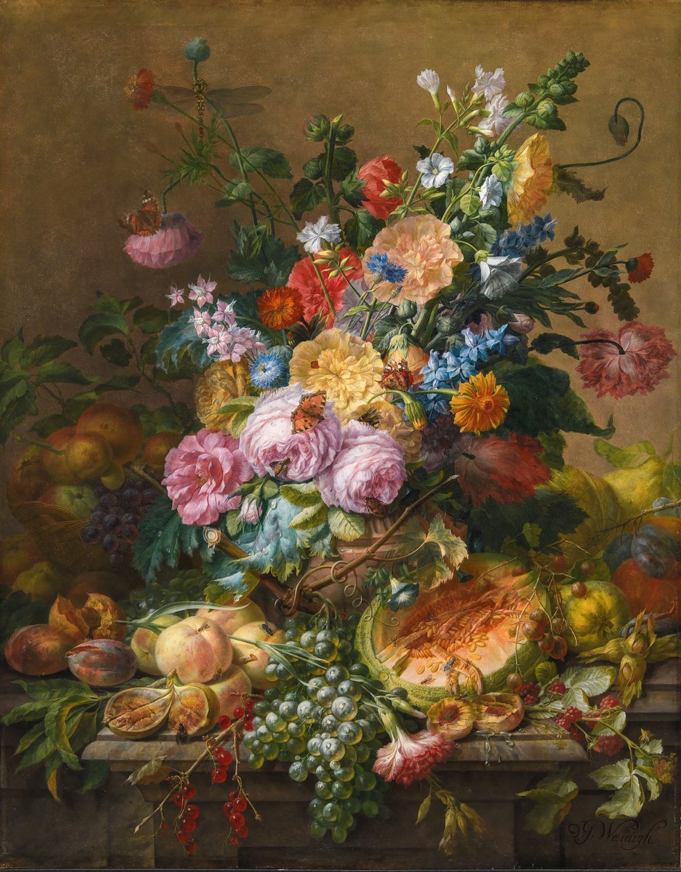 Çiçekler by Dominicus Gottfried Waerdigh
