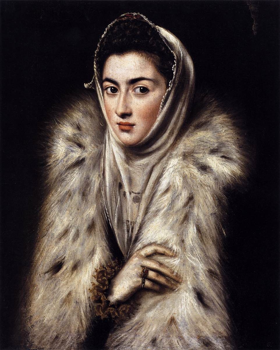 Kürklü Bir Bayan by El Greco