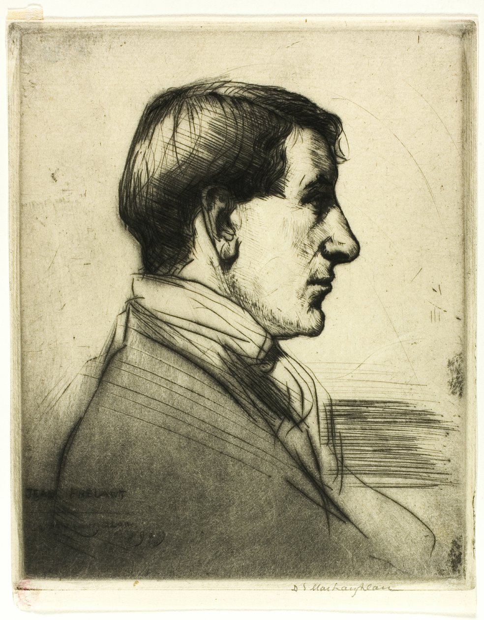 Dört Numaralı Drypoint: Portre by Donald Shaw MacLaughlan