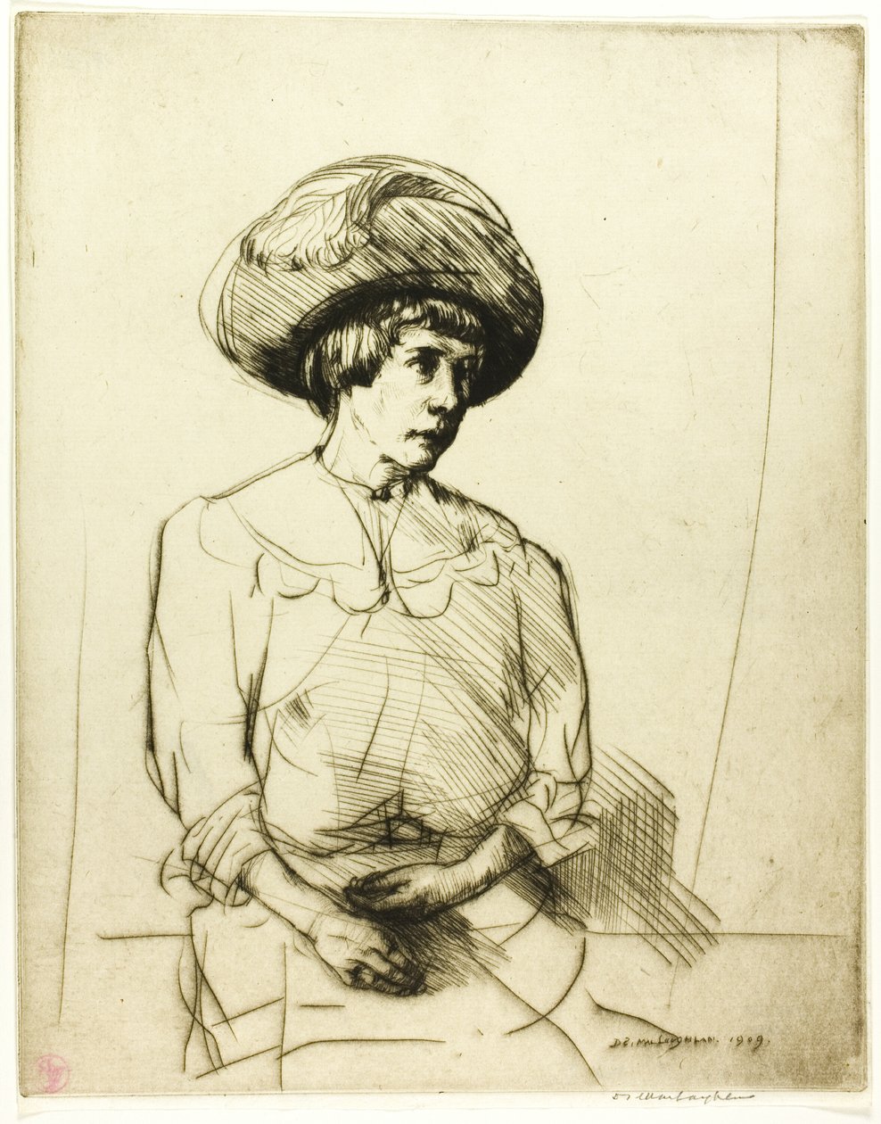 İki Numaralı Drypoint: Portre by Donald Shaw MacLaughlan