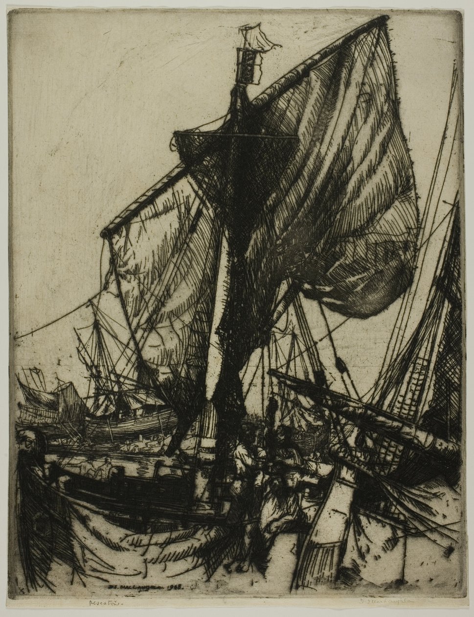 Chioggia Balıkçıları by Donald Shaw MacLaughlan