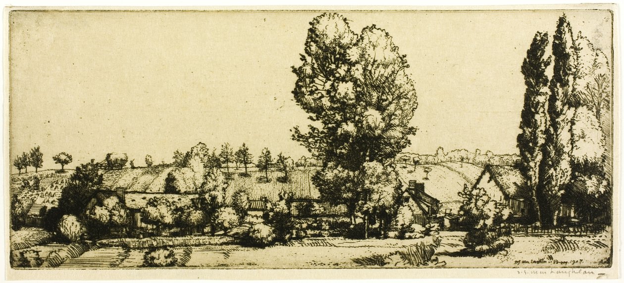 Manzara, Poigny by Donald Shaw MacLaughlan