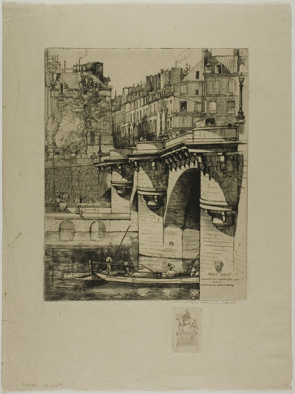 Pont Neuf, Paris by Donald Shaw MacLaughlan