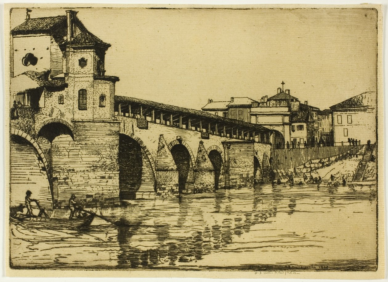Ponte Ticino, Pavia by Donald Shaw MacLaughlan