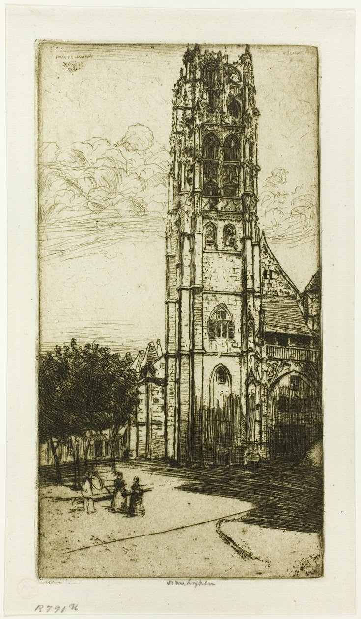 Tur St Laurent, Rouen by Donald Shaw MacLaughlan