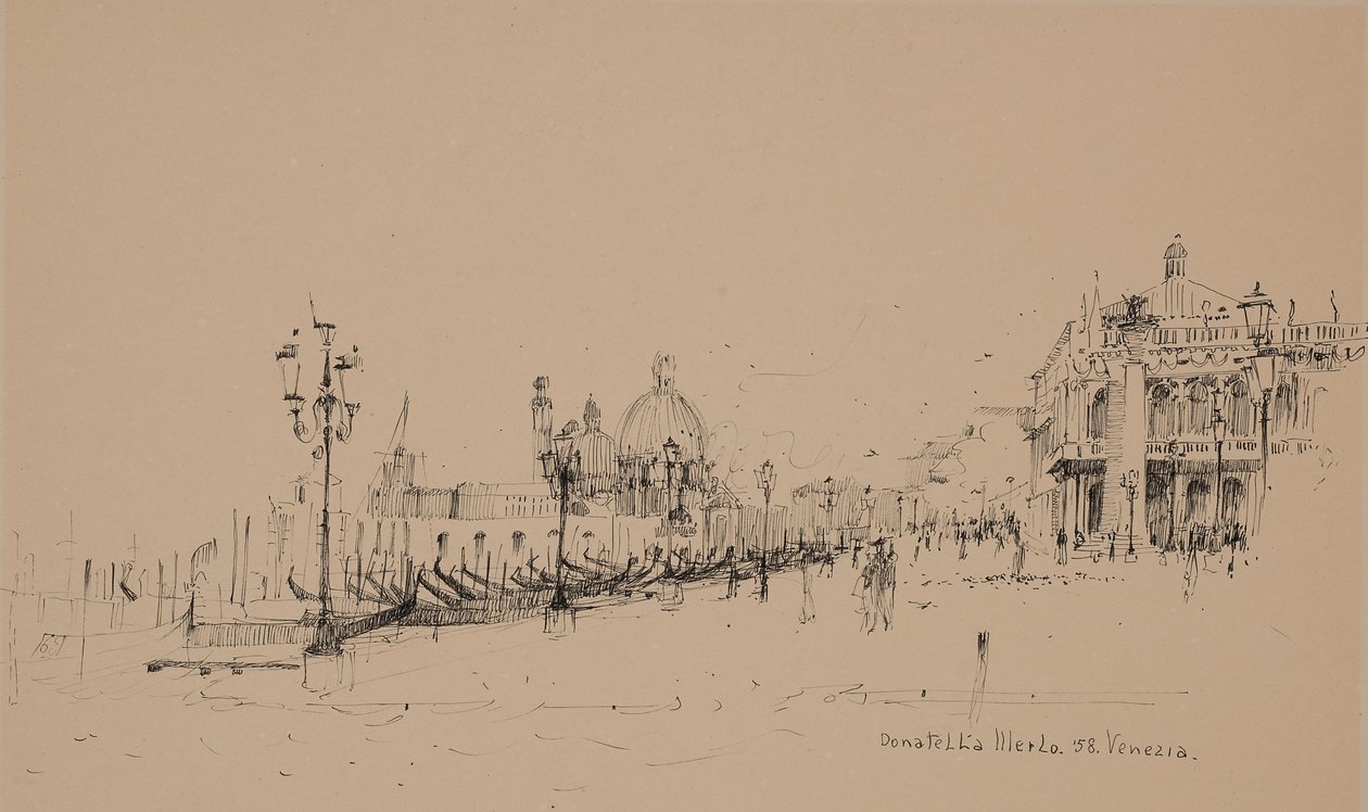 San Marco Meydanı'ndaki gondollar by Donatella Merlo