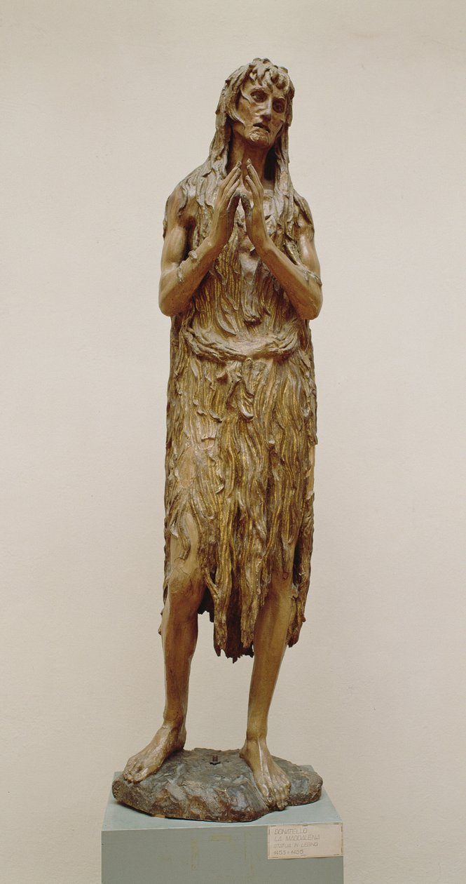 Tövbekar Magdalene, c.1453-55 (tahta) by Donatello