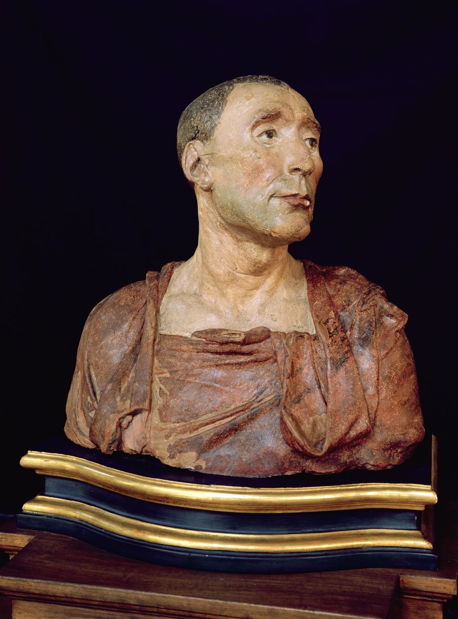 ನಿಕೊಲೊ ಡ ಉಝಾನೊ (1359-1431) (ಪಾಲಿಕ್ರೋಮ್ ಟೆರಾಕೋಟಾ) ಟರ್ಕಿಯ ಭಾವಚಿತ್ರ ಬಸ್ಟ್ by Donatello