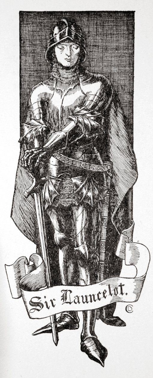 "Sör Launcelot", 1905. by Dora Curtis