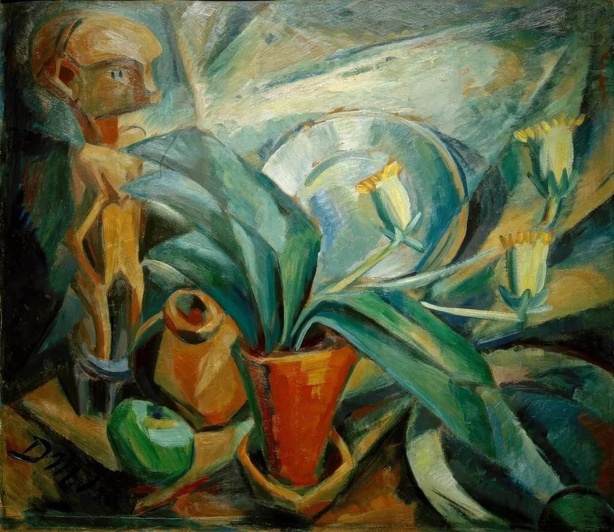 calla ve figür ile natürmort by Dorothea Mätzel Johannsen