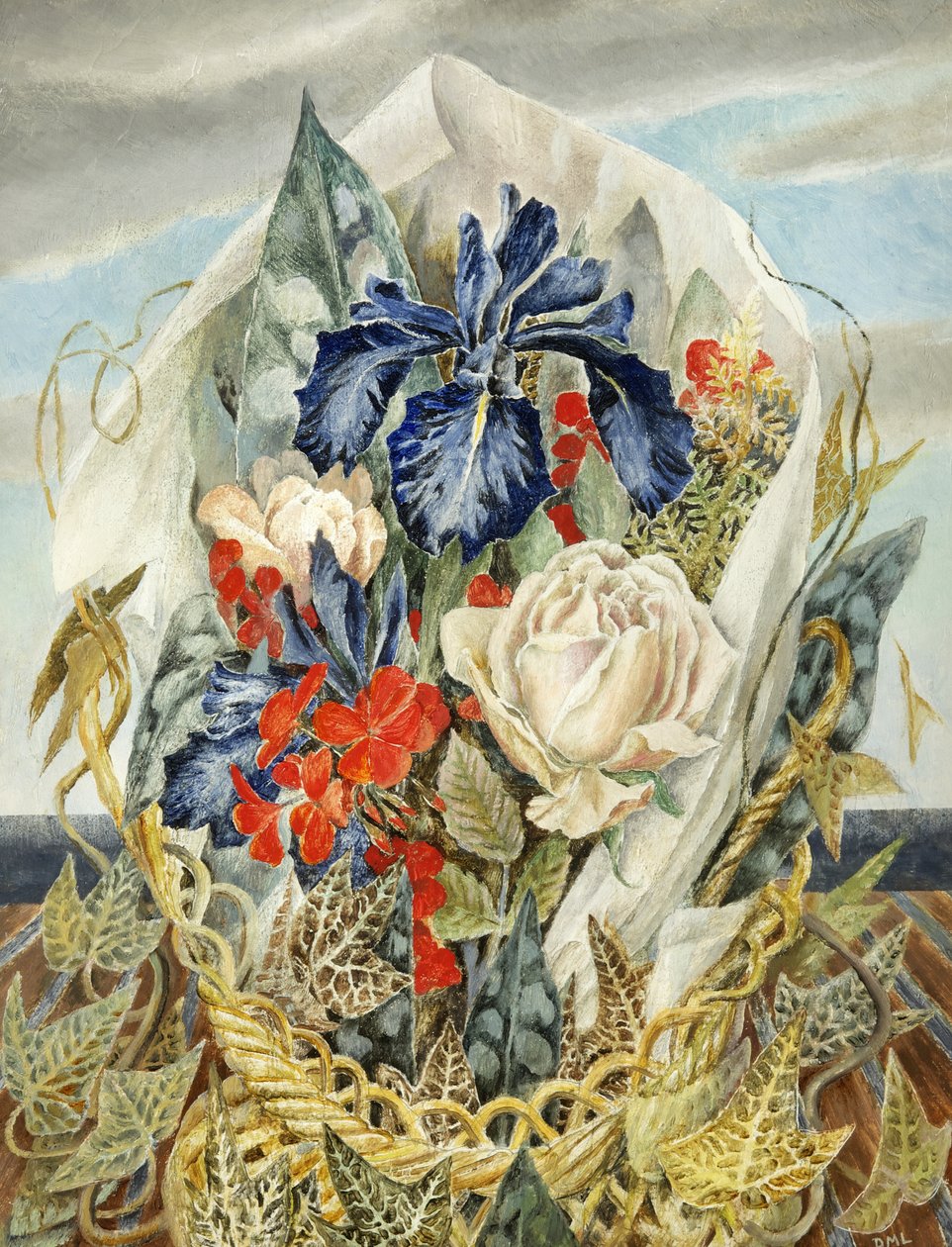 iris ve gül by Dorothy M. Larcher