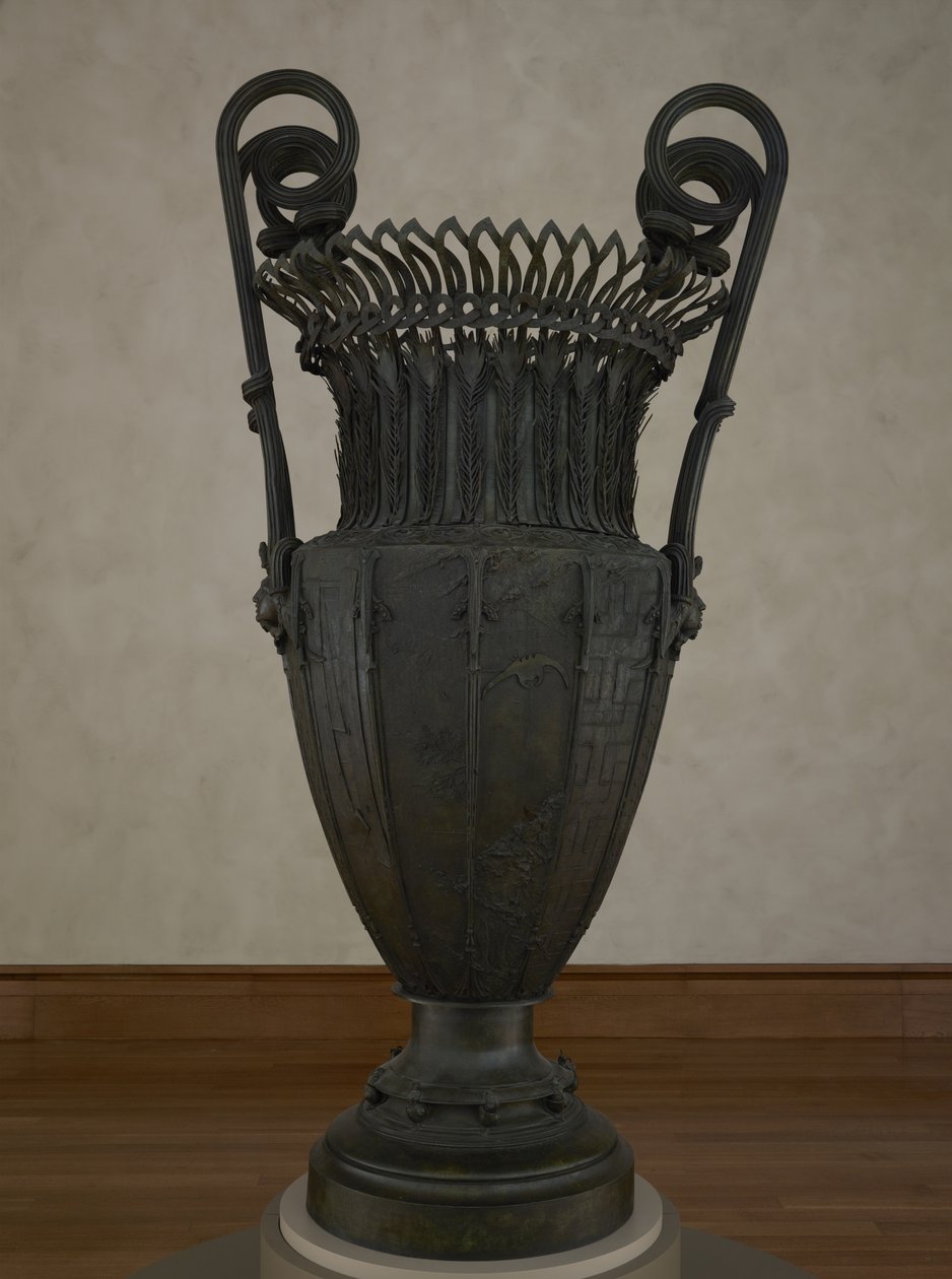 Vazo, 1889 (bronz ve bakır) by Désiré Ringel d