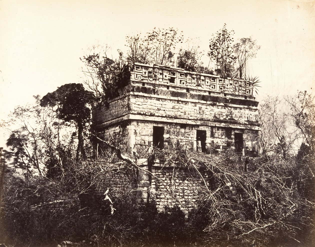 Hapishane, Chichen-Itza, 1857-89. by Désiré Charnay
