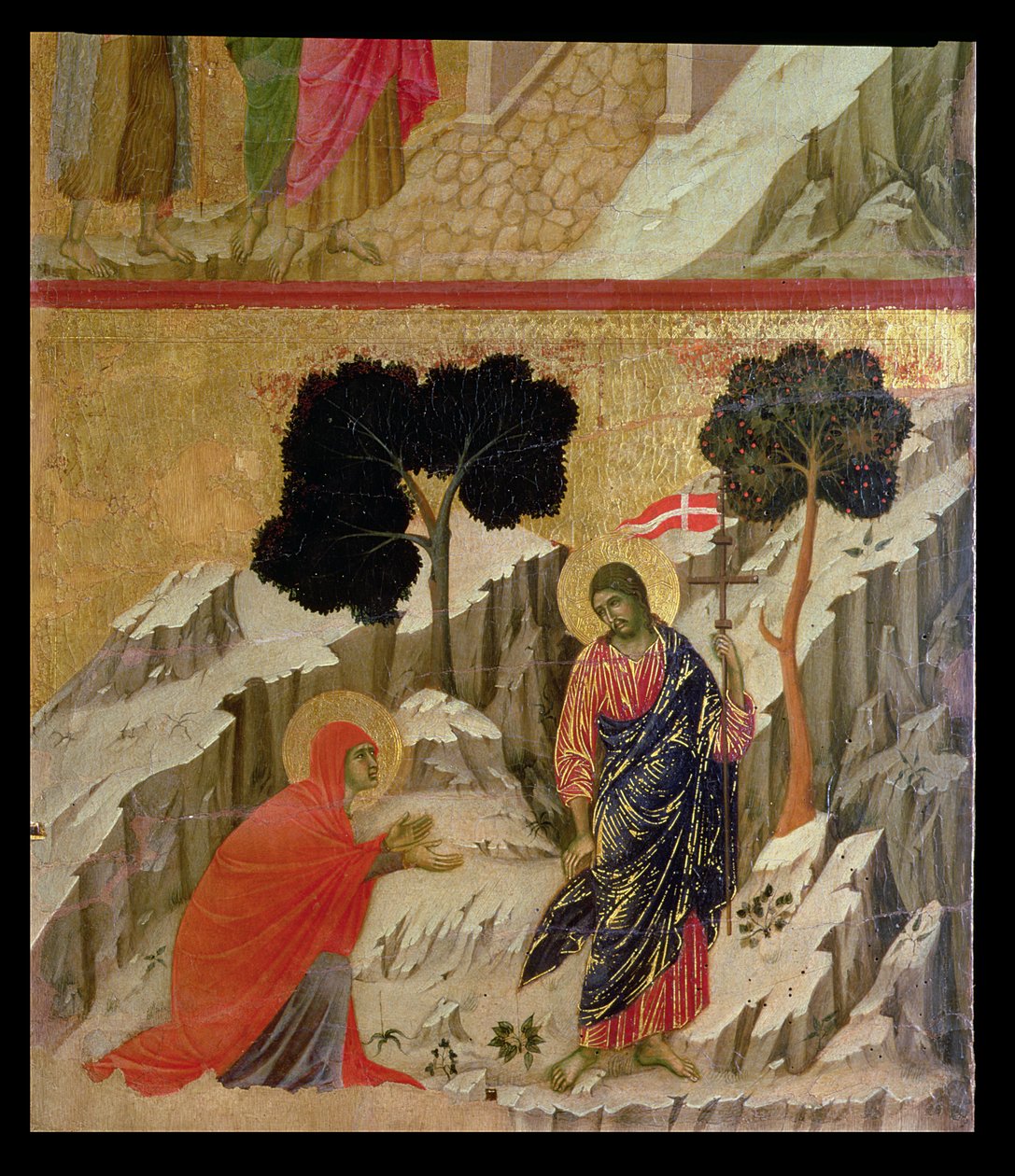 ದುಃಖ: ನನ್ನನ್ನು ಮುಟ್ಟಬೇಡ, 1308-11ಟರ್ಕ್ by Duccio di Buoninsegna