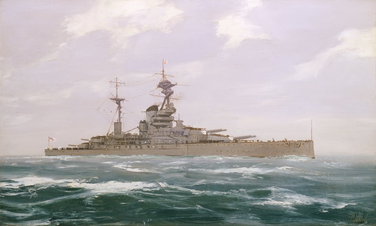 HMS Çözünürlüğü, 1923 by Duff Tollemache