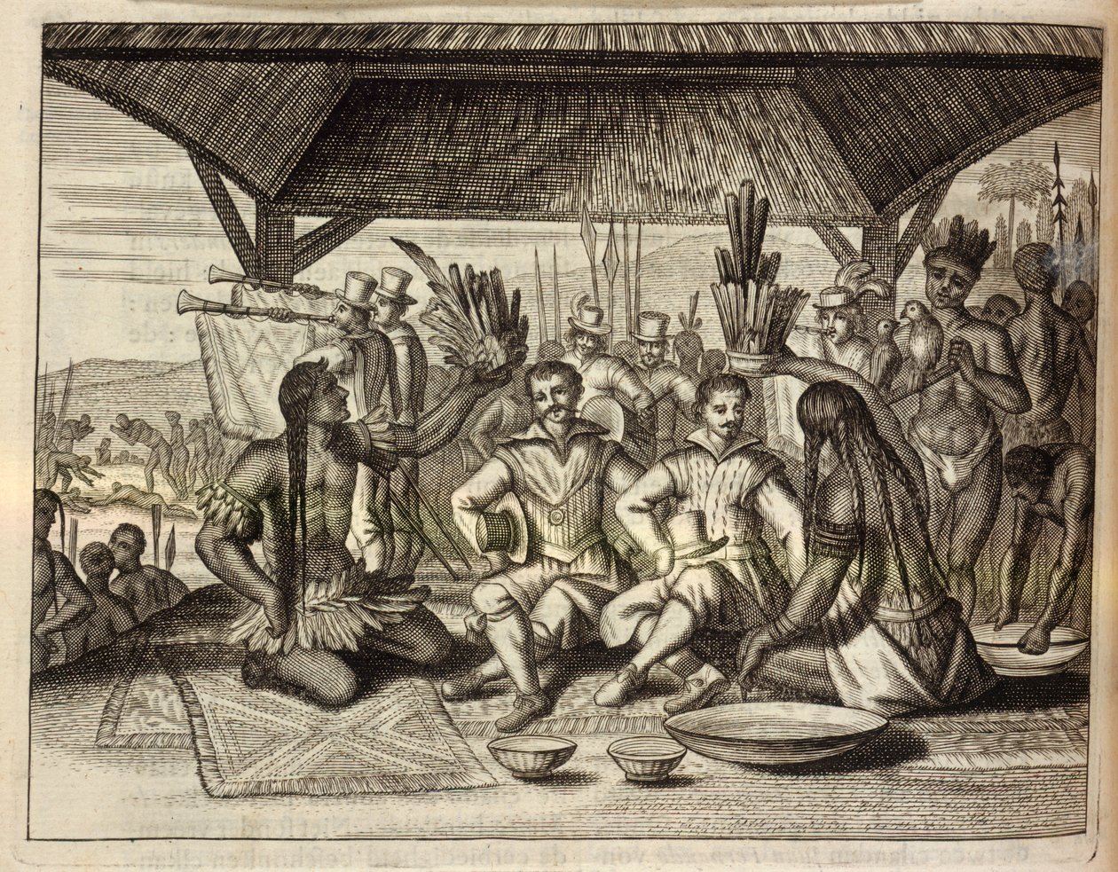 Kızılderililer tarafından taçlandırılmış Drake by Dutch School