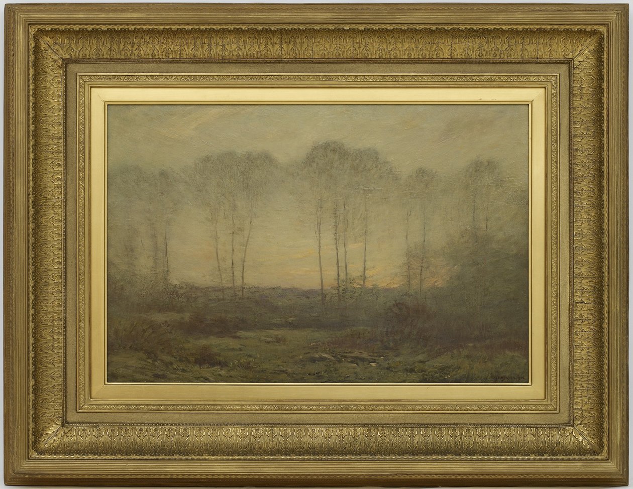 Sabah, 1906 (ahşap panel üzerine yağlı boya) by Dwight William Tryon