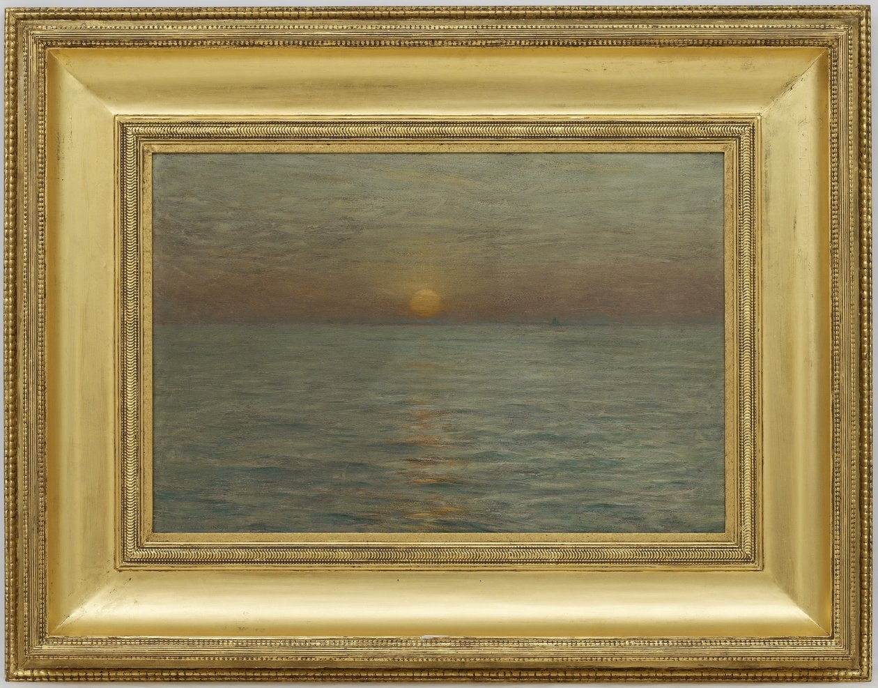 Deniz: Gün Batımı, 1889 (ahşap panel üzerine yağlı boya) by Dwight William Tryon