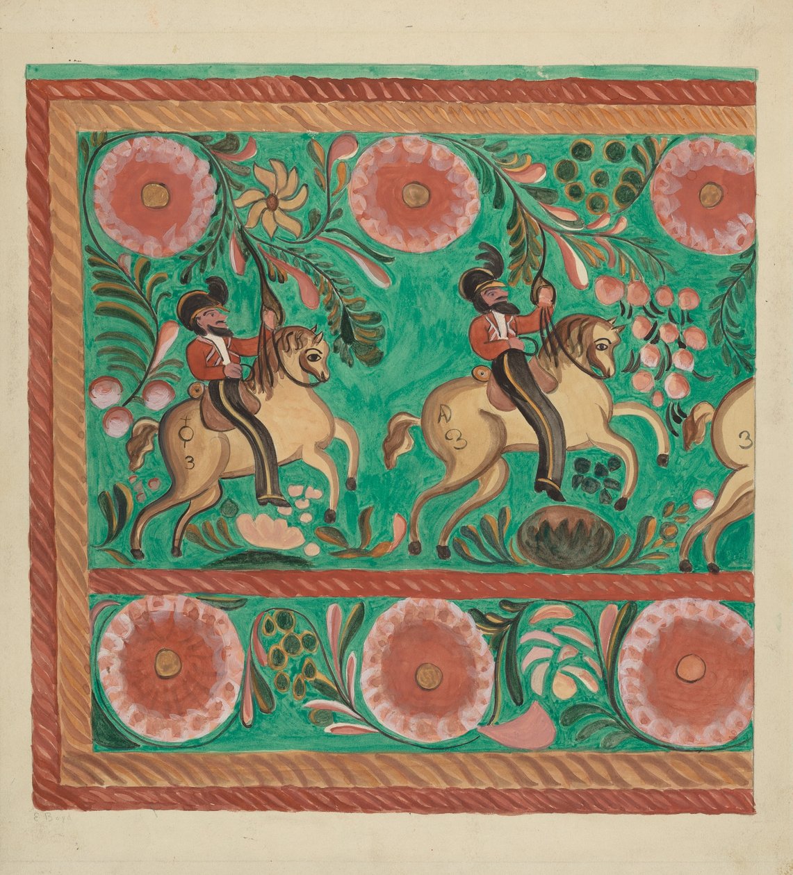 Yağa Boyalı Yerli Çam Sandığı by E. Boyd