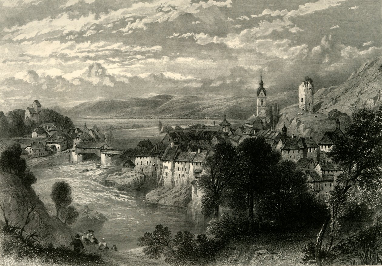 "Laufenburg", c1872. by E I Roberts