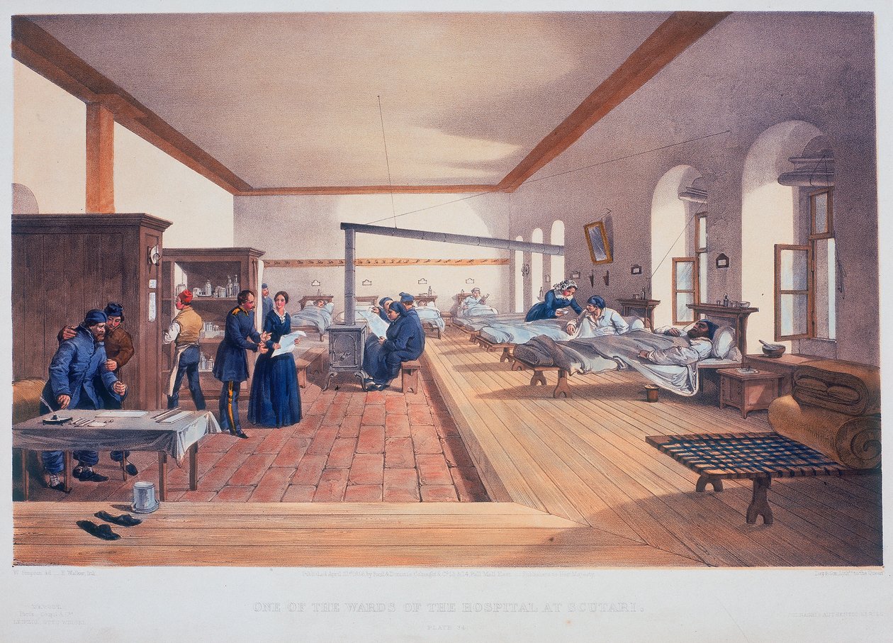 Hastane koğuşu, Üsküdar, Türkiye, 1856 by E Walker