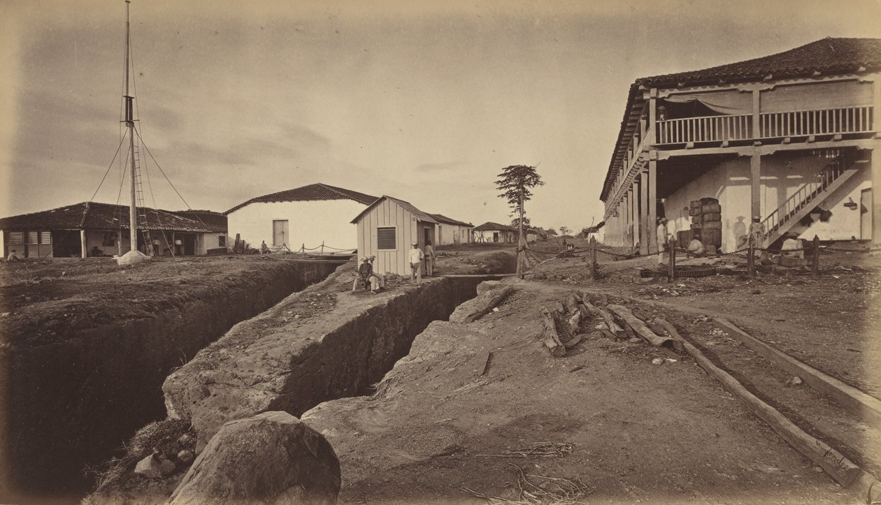Acajutla, 1877. by Eadweard Muybridge