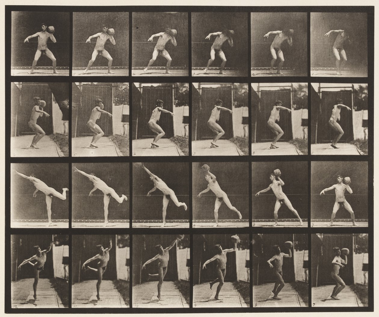 Levha 315. 20 librelik Kayayı Kaldırma by Eadweard Muybridge