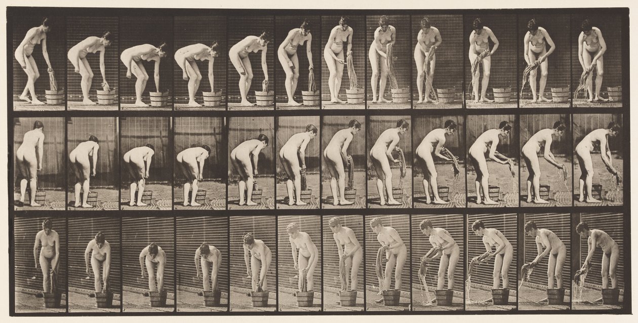 Plaka 433. Giysileri Sıkma by Eadweard Muybridge