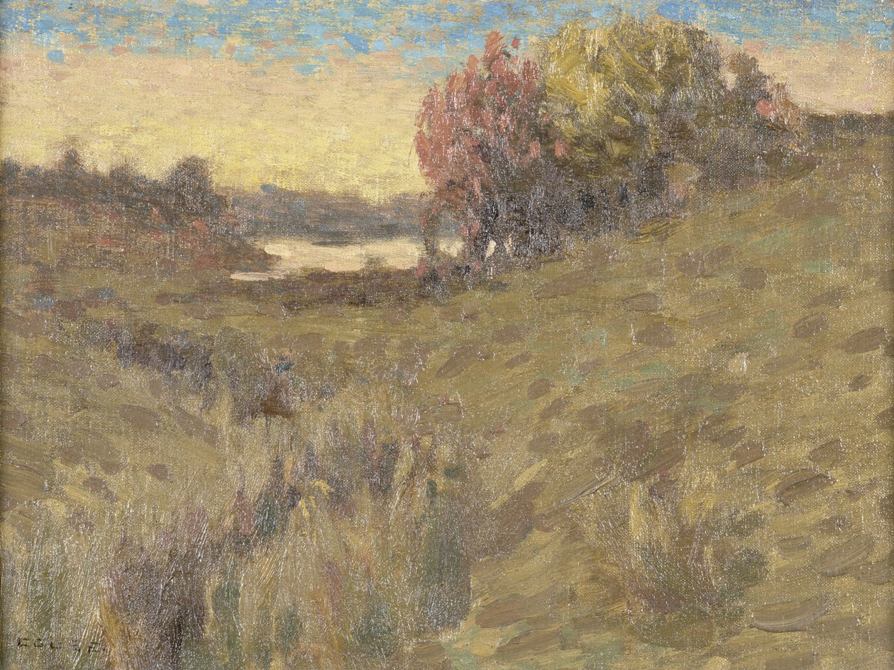 Göl ile Kuzeybatı Manzarası (masonit üzerine yağ) by Eanger Irving Couse