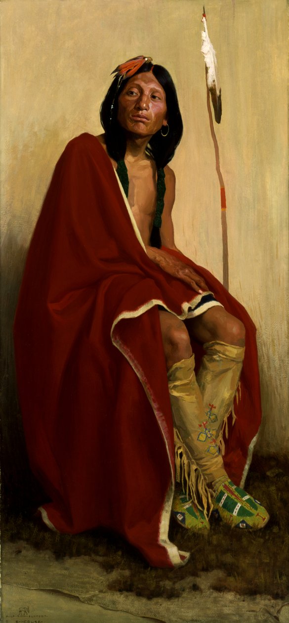 Taos Kabilesinin Elk-Ayağı, 1909. by Eanger Irving Couse