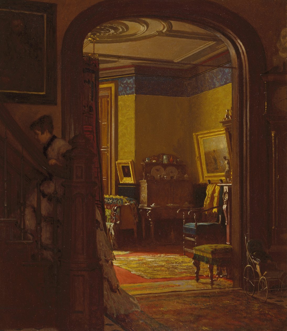 Evde değil by Eastman Johnson