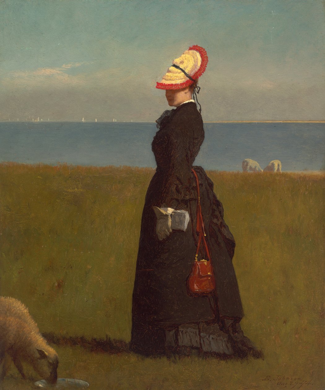 Kuzular, Nantucket, 1874. by Eastman Johnson