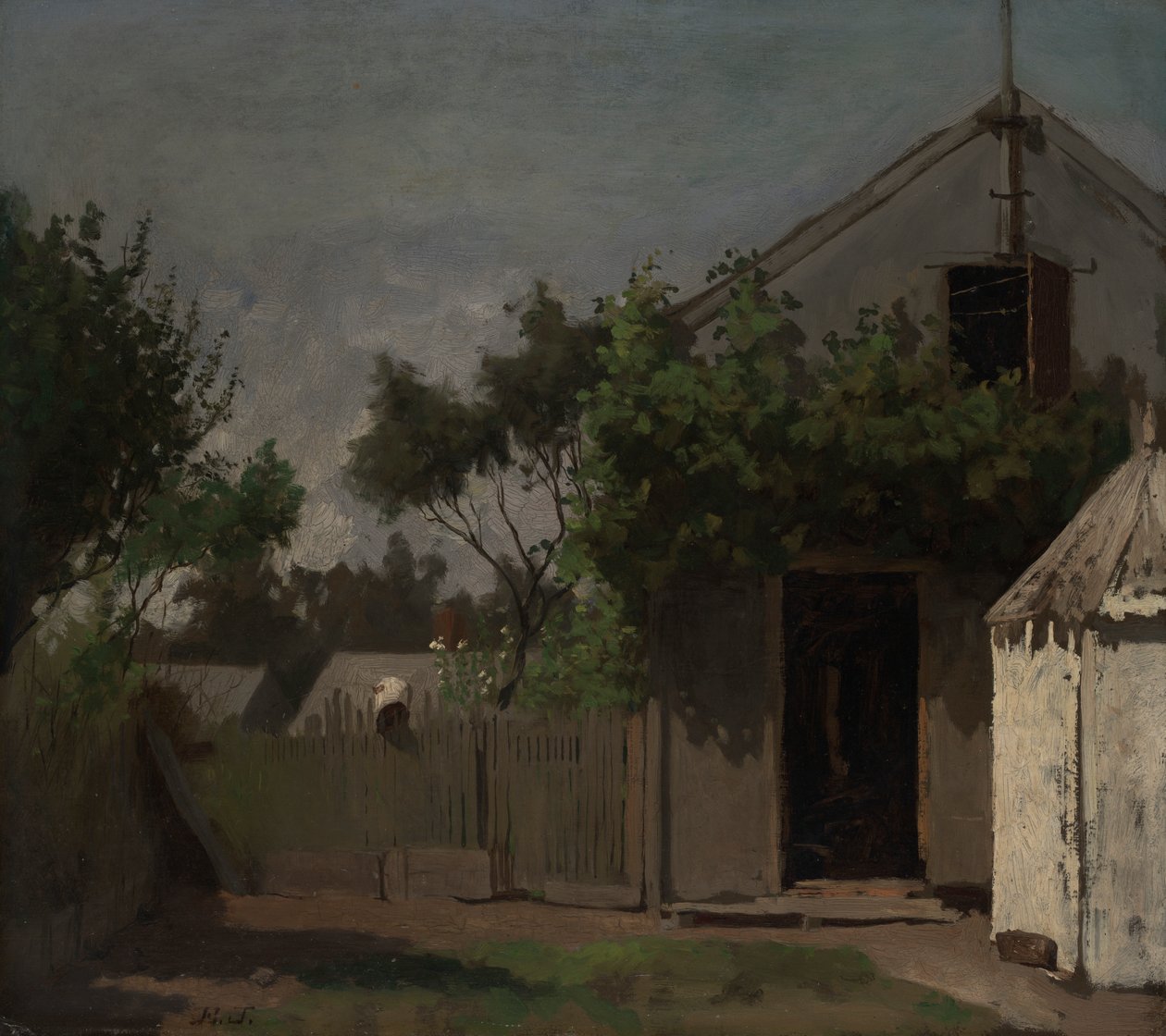 arka çit by Eastman Johnson
