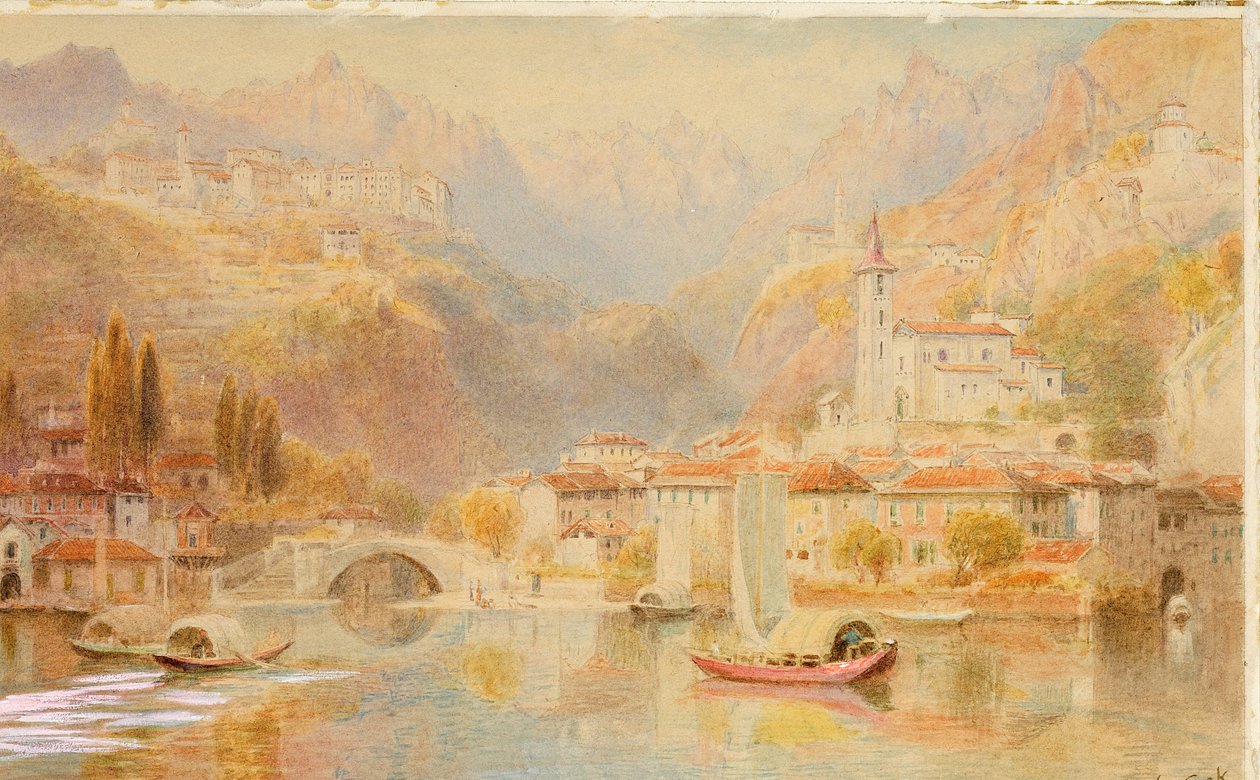 Lugano Gölü by Ebenezer Wake Cook