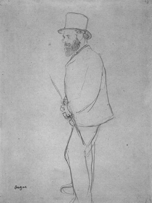 Edouard Manet yarışta by Edgar Degas