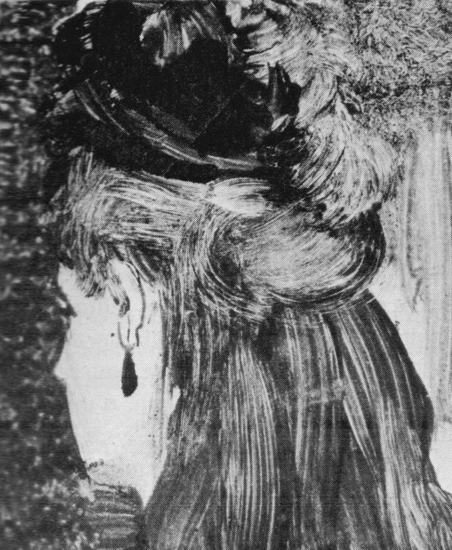 Küpede kaybolan profil by Edgar Degas