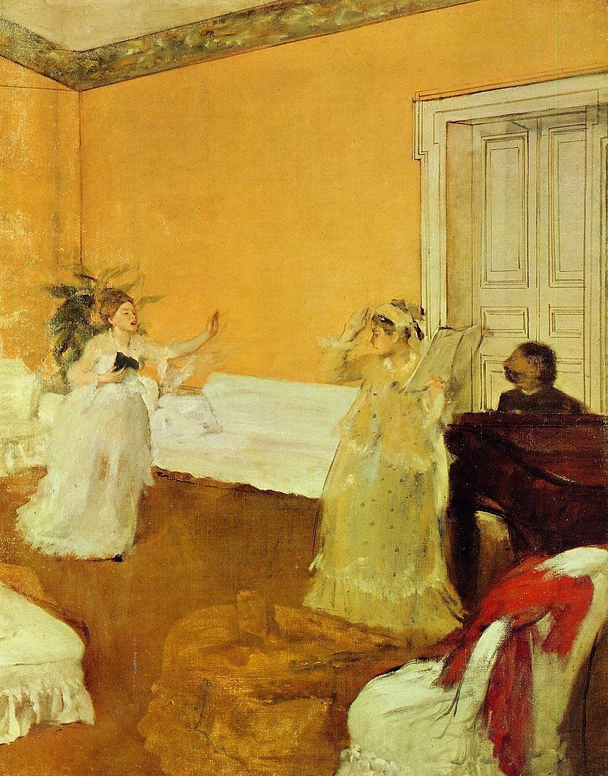 şarkı provası by Edgar Degas