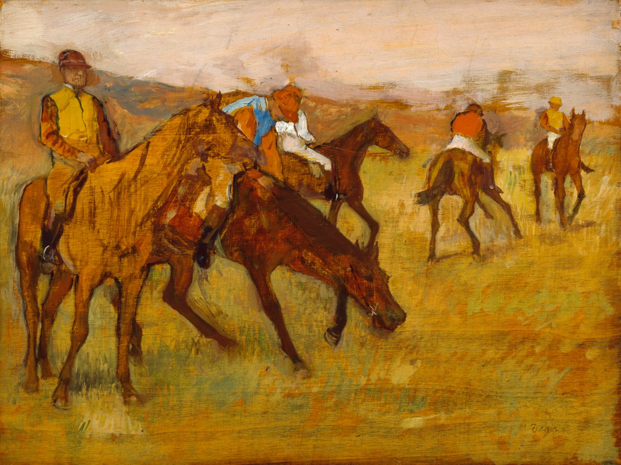 Yarıştan Önce by Edgar Degas