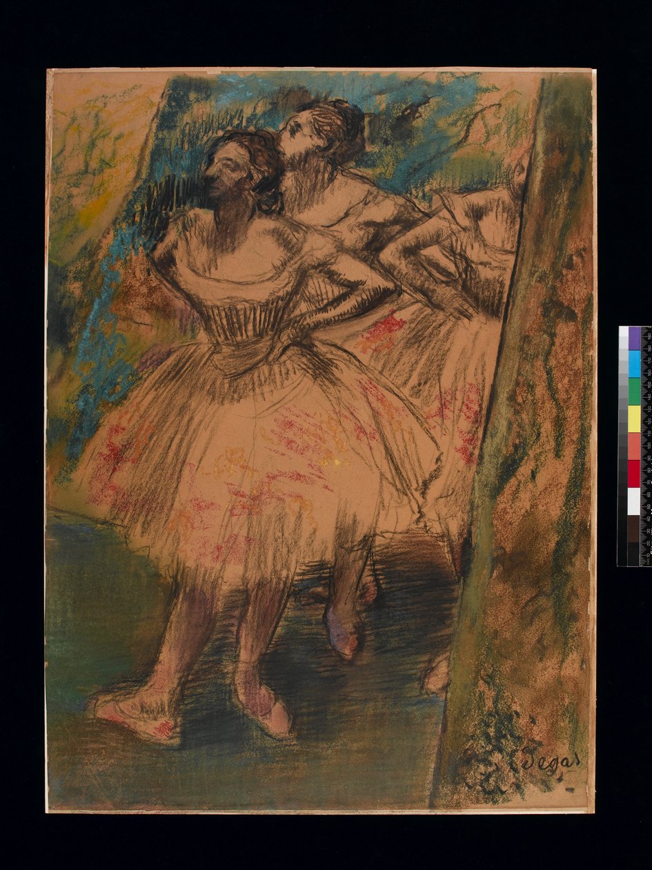 Kanattaki Dansçı, c.1905 (kağıt üzerine siyah tebeşir ve pastel) by Edgar Degas