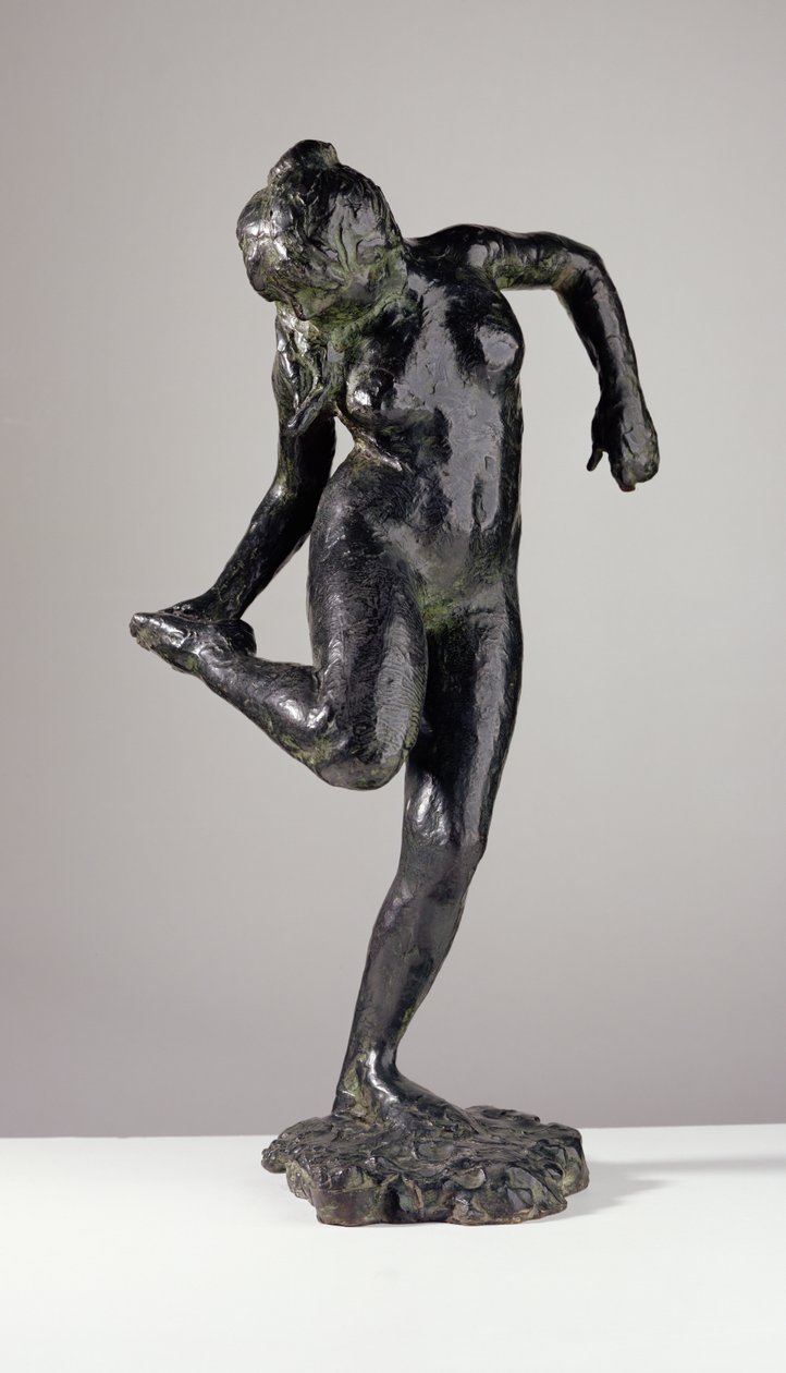 Sağ ayağının tabanına bakan dansçı (bronz) by Edgar Degas