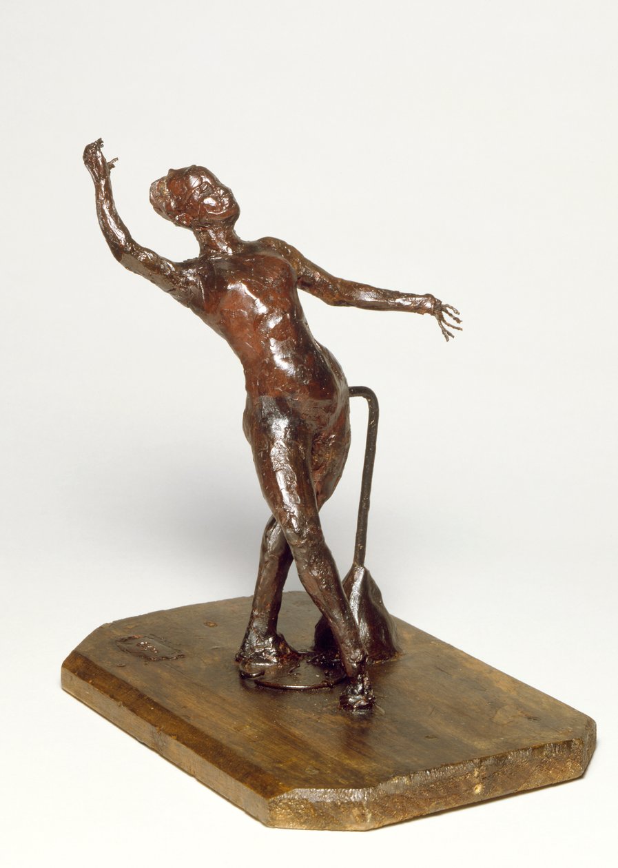 Tefli Dansçı, c.1895 (kahverengi mum) by Edgar Degas