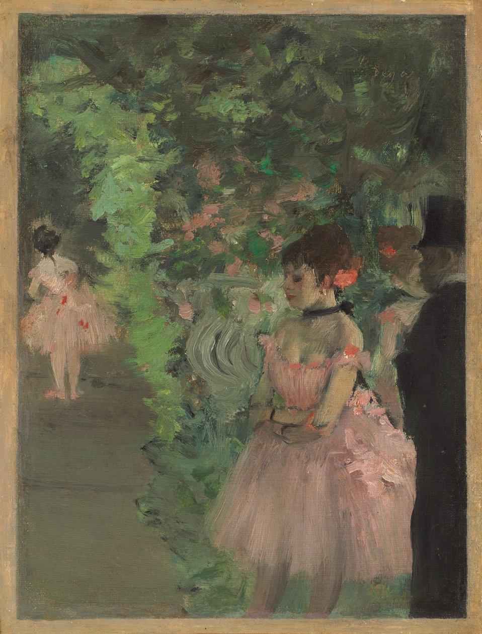 dansçılar kulis by Edgar Degas